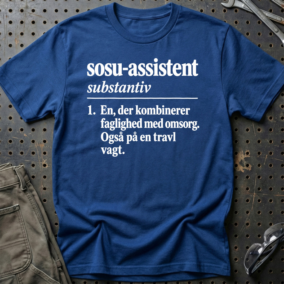 
SOSU-assistent – Definition T-Shirt – Blå Royal