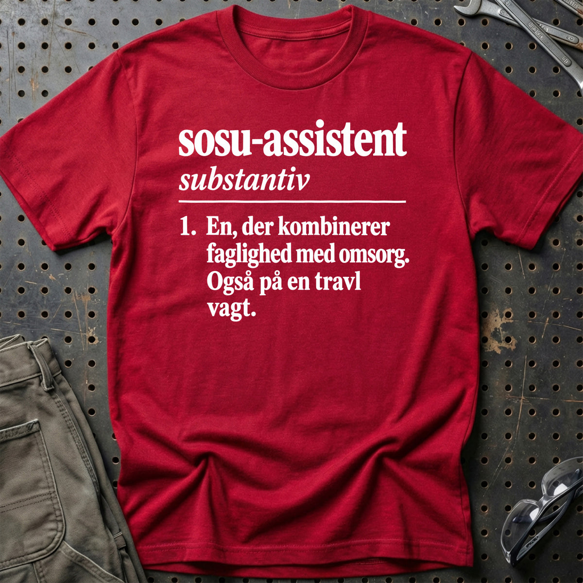 
SOSU-assistent – Definition T-Shirt – Rød