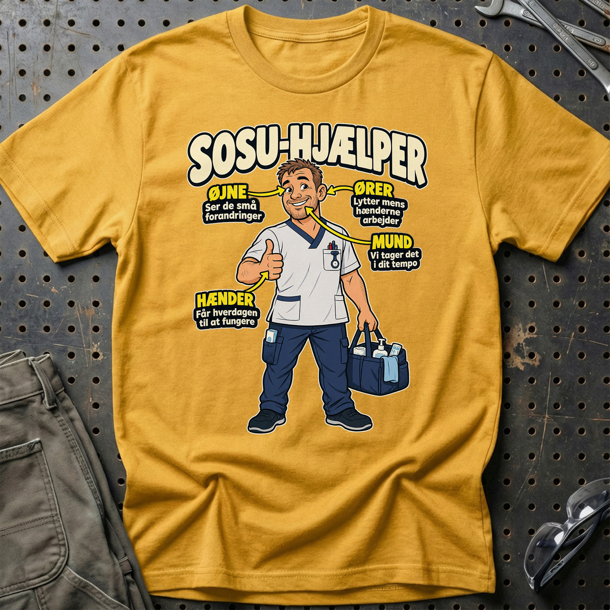 
Produktbillede af SOSU-hjælper – Anatomi T-Shirt