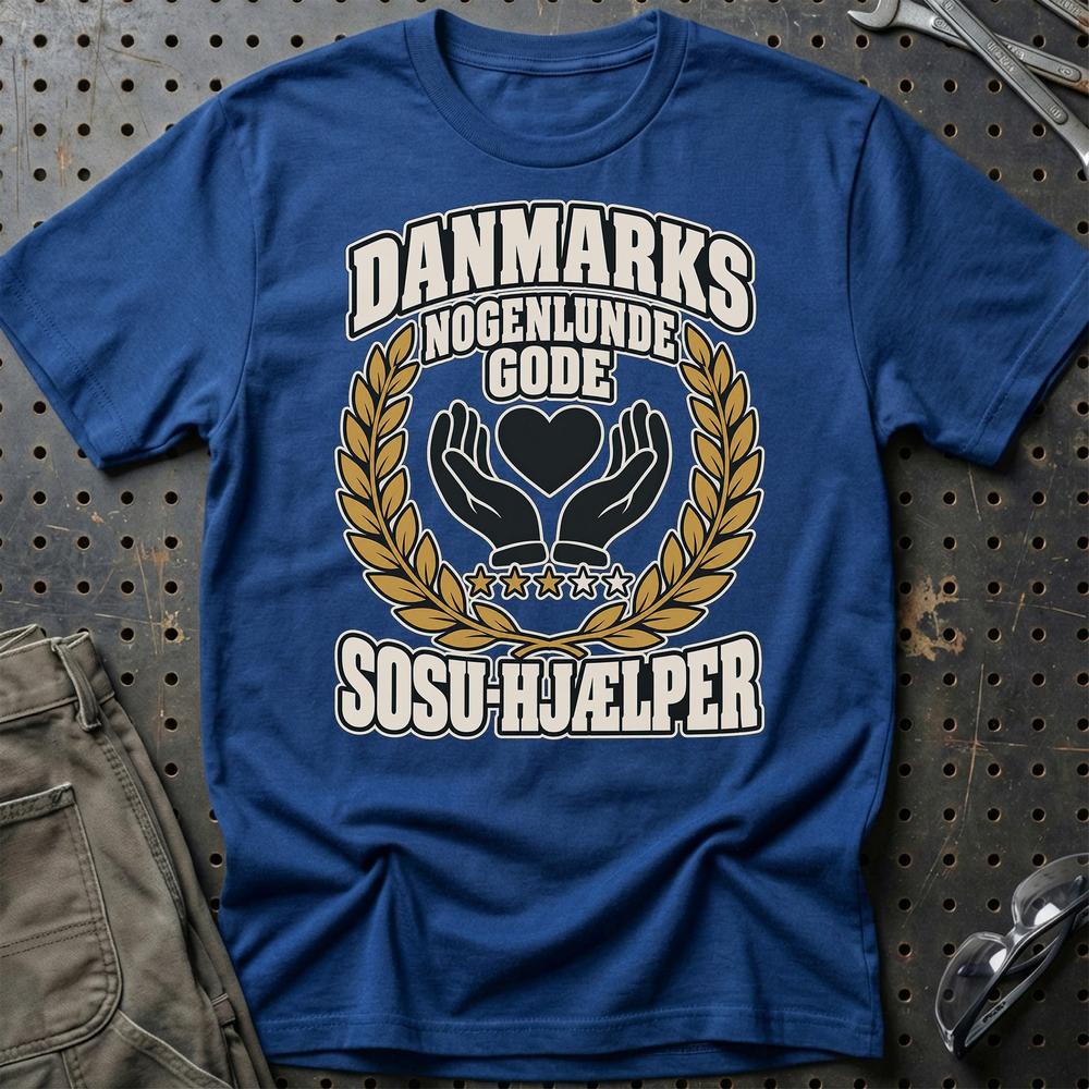 
Produktbillede af SOSU-hjælper – Danmarks Nogenlunde Gode T-Shirt