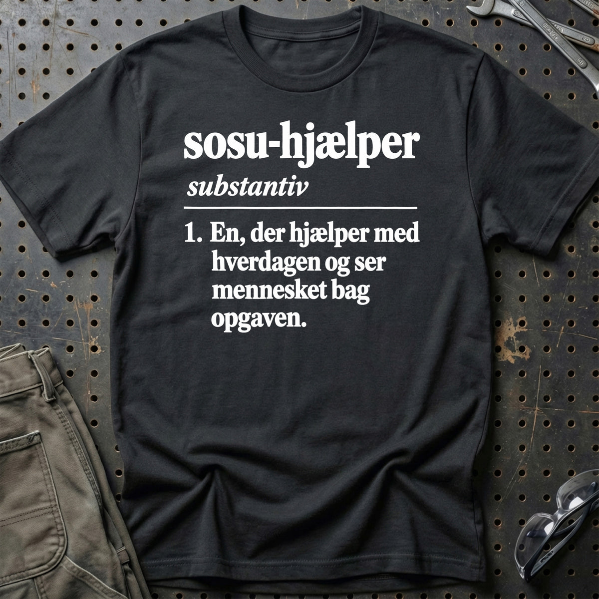 
SOSU-hjælper – Definition T-Shirt – Sort