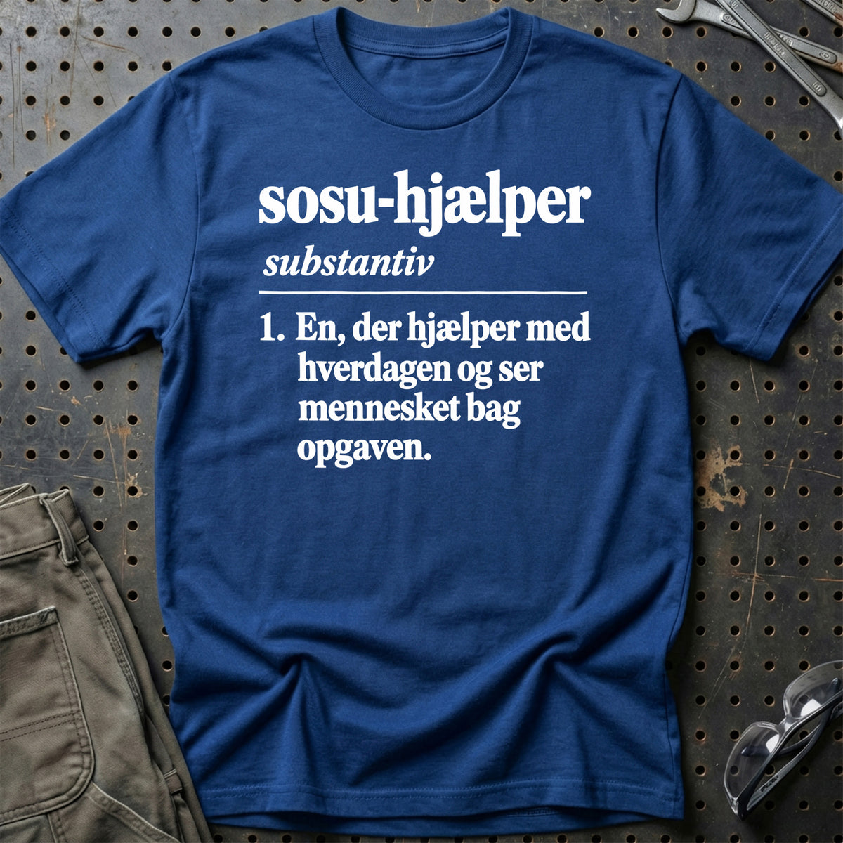 
SOSU-hjælper – Definition T-Shirt – Blå Royal