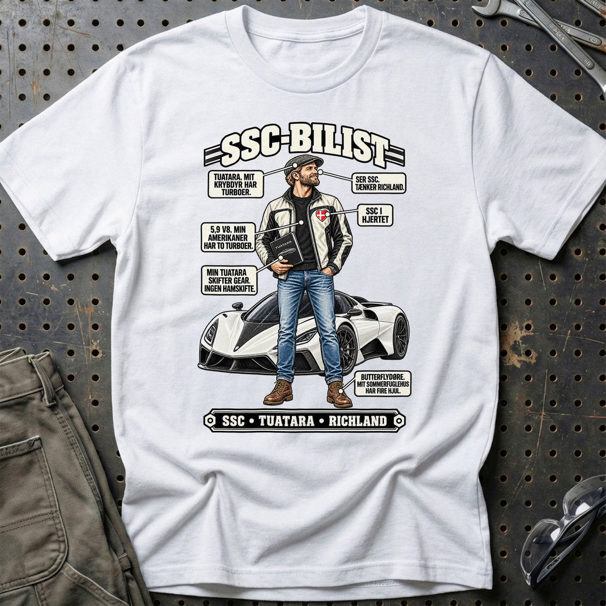 
SSC-Bilist T-Shirt – Hvid
