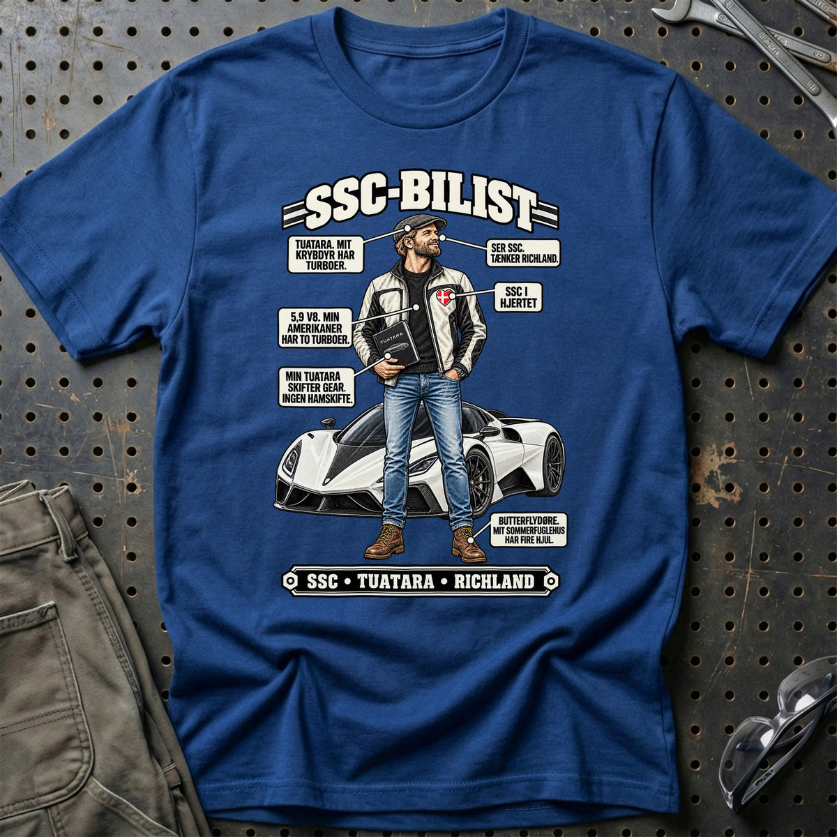 
SSC-Bilist T-Shirt – Blå Royal
