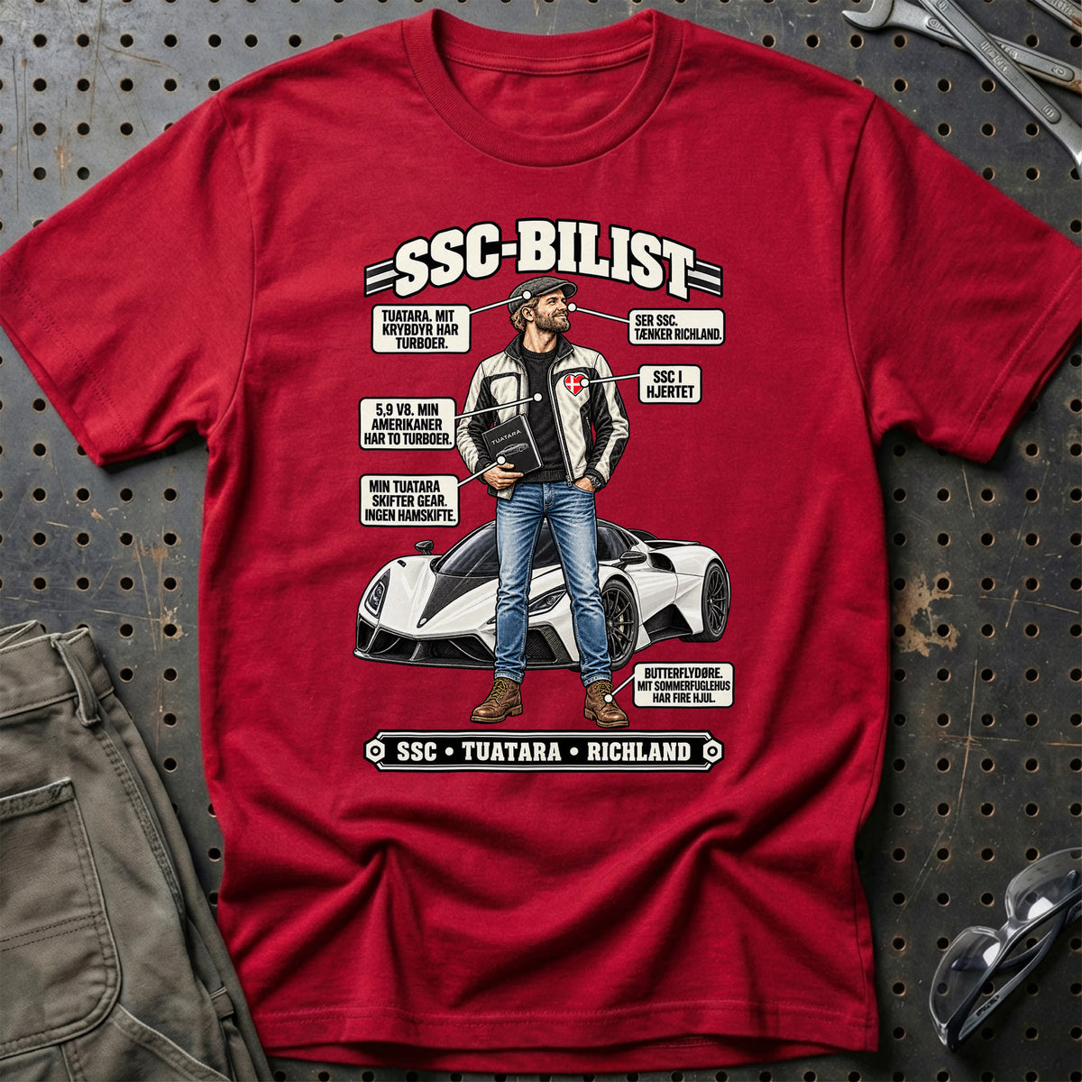 
SSC-Bilist T-Shirt – Rød