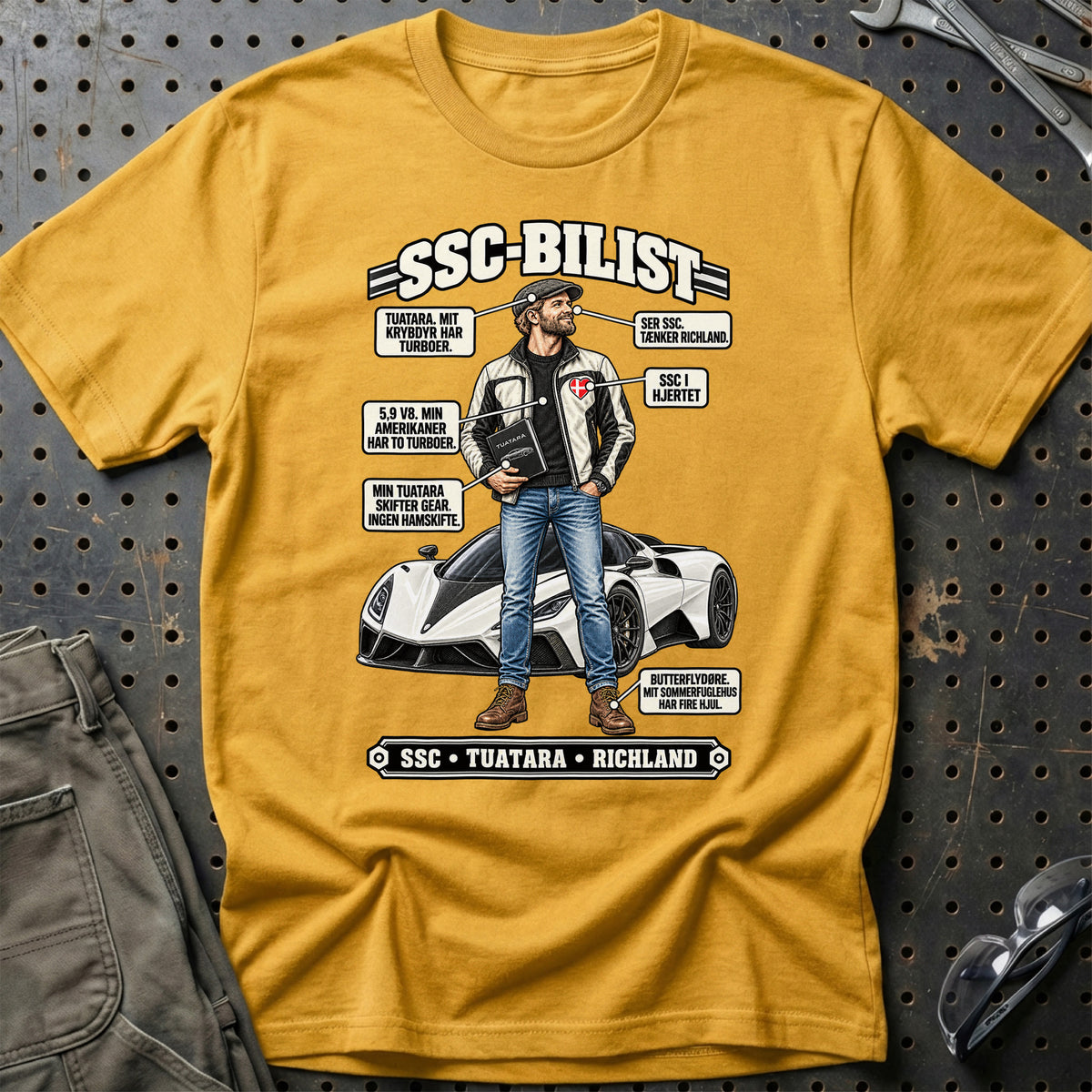 
SSC-Bilist T-Shirt – Guld