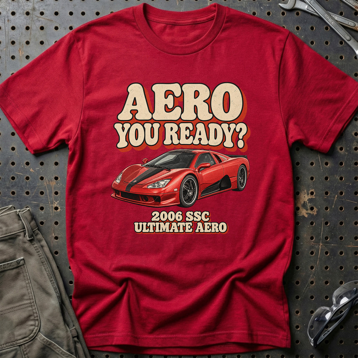 
SSC Ultimate Aero 2006 – Aero You Ready? T-Shirt – Rød