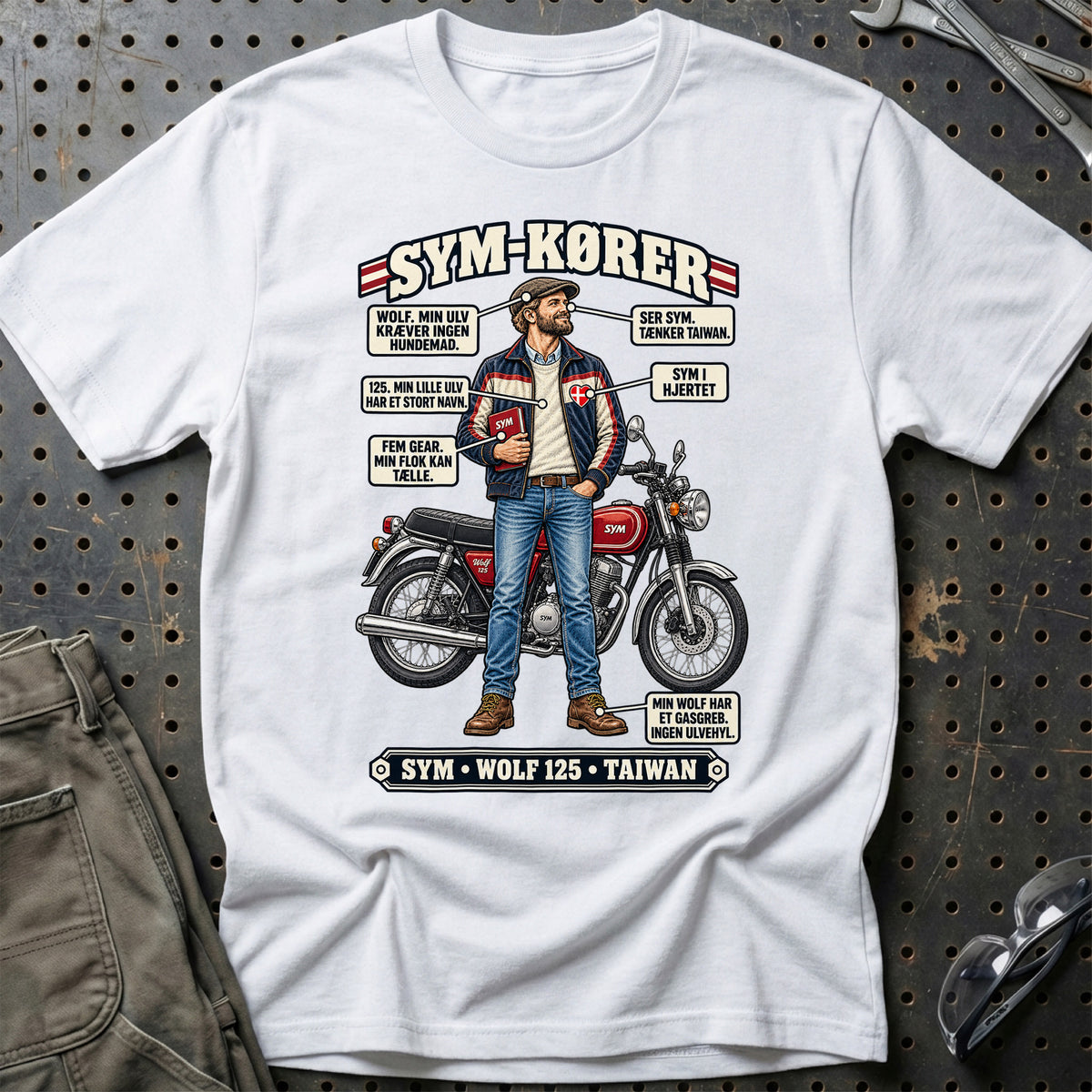 
SYM-Kører T-Shirt – Hvid