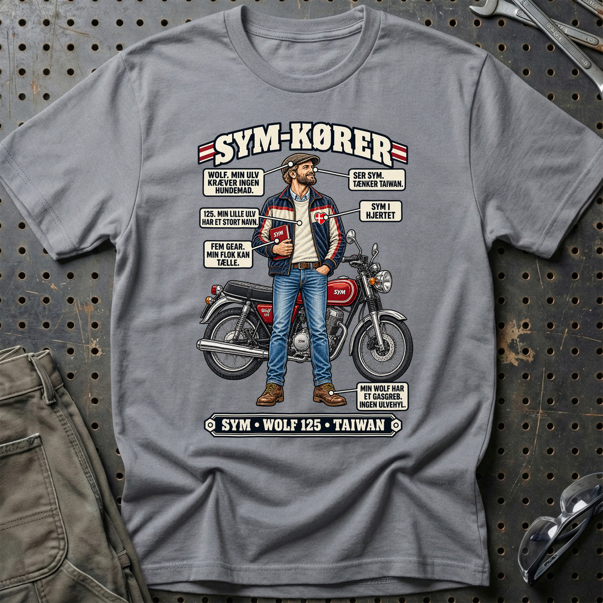
SYM-Kører T-Shirt – Grå Sport