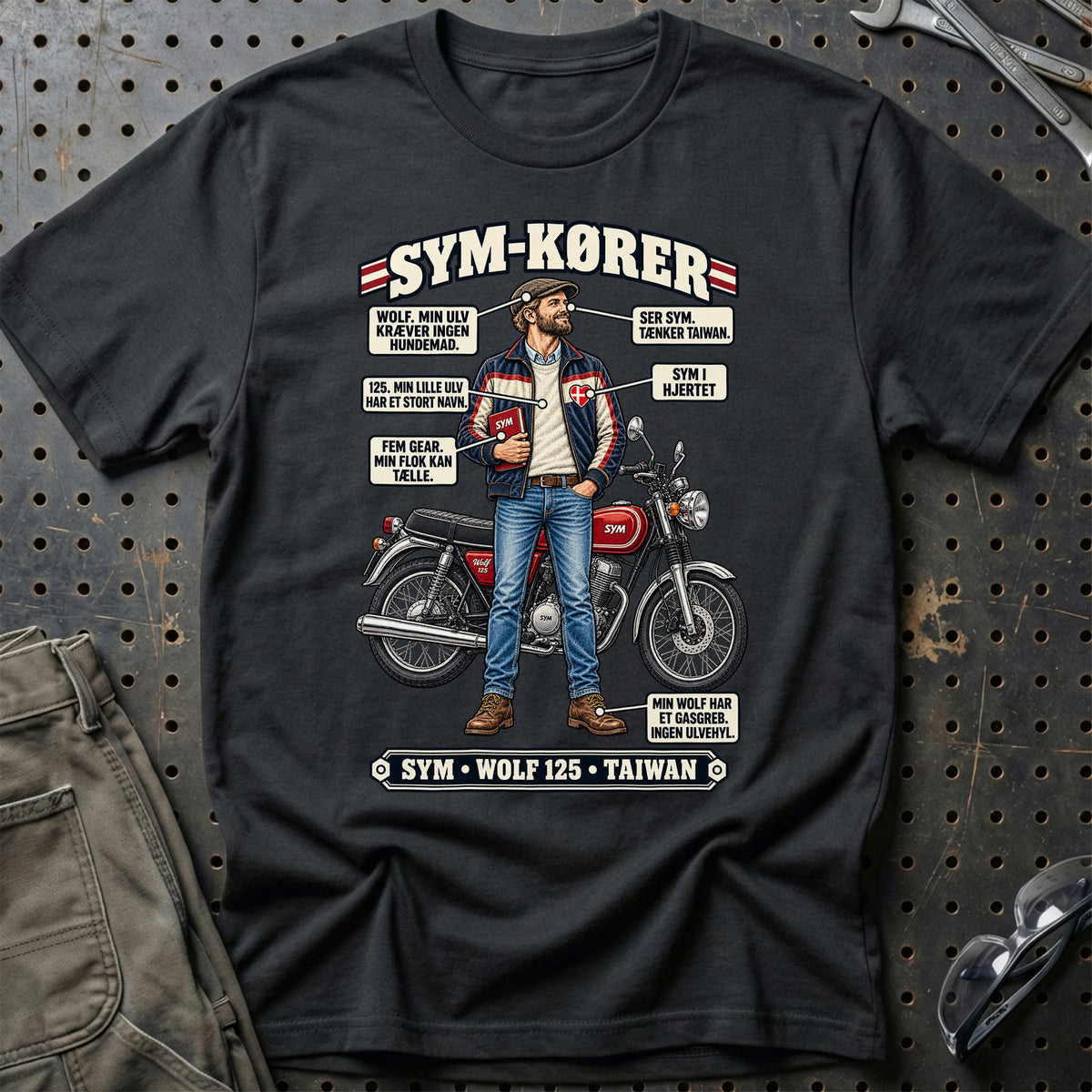 
SYM-Kører T-Shirt – Sort