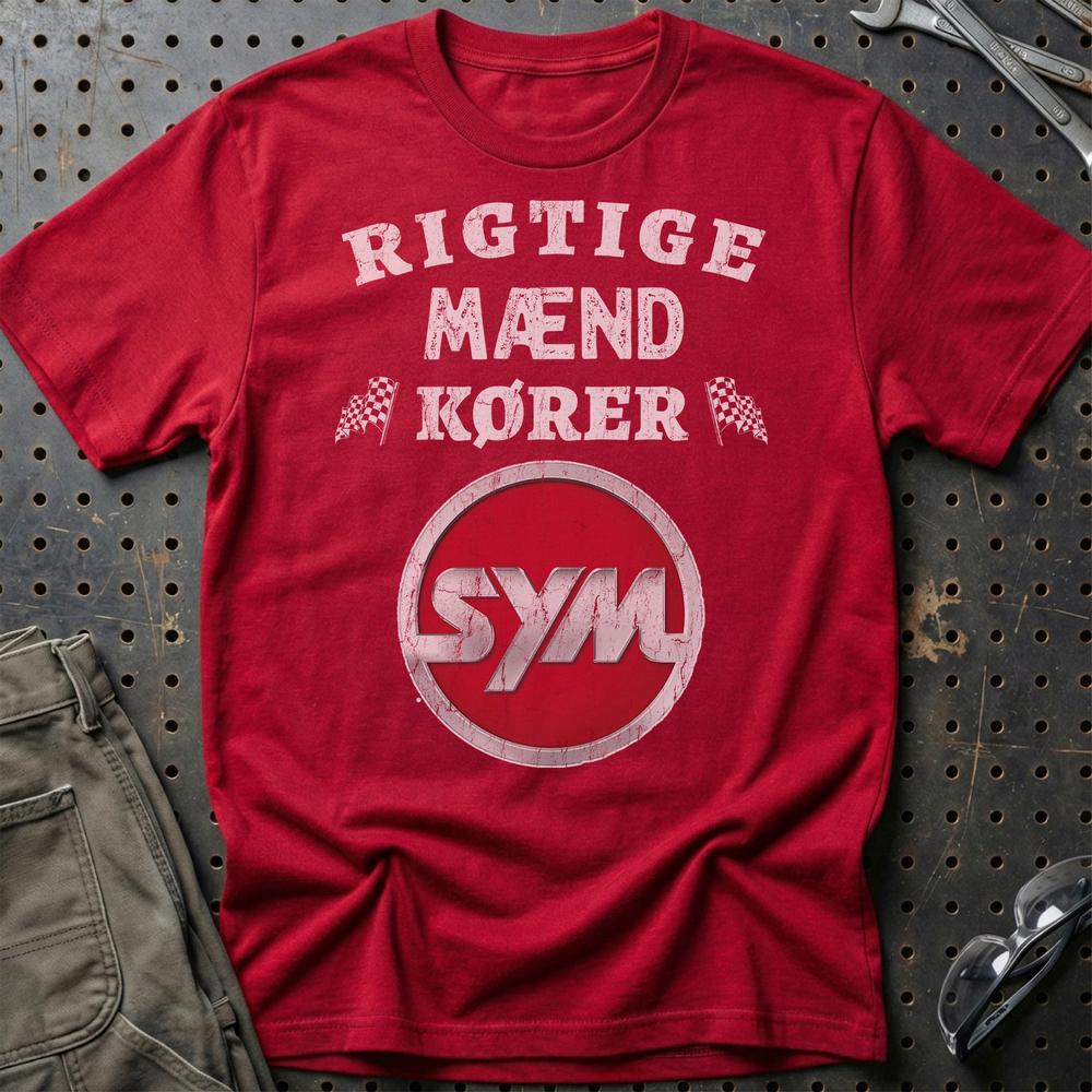 
Produktbillede af SYM Rigtige Mænd Kører T-Shirt