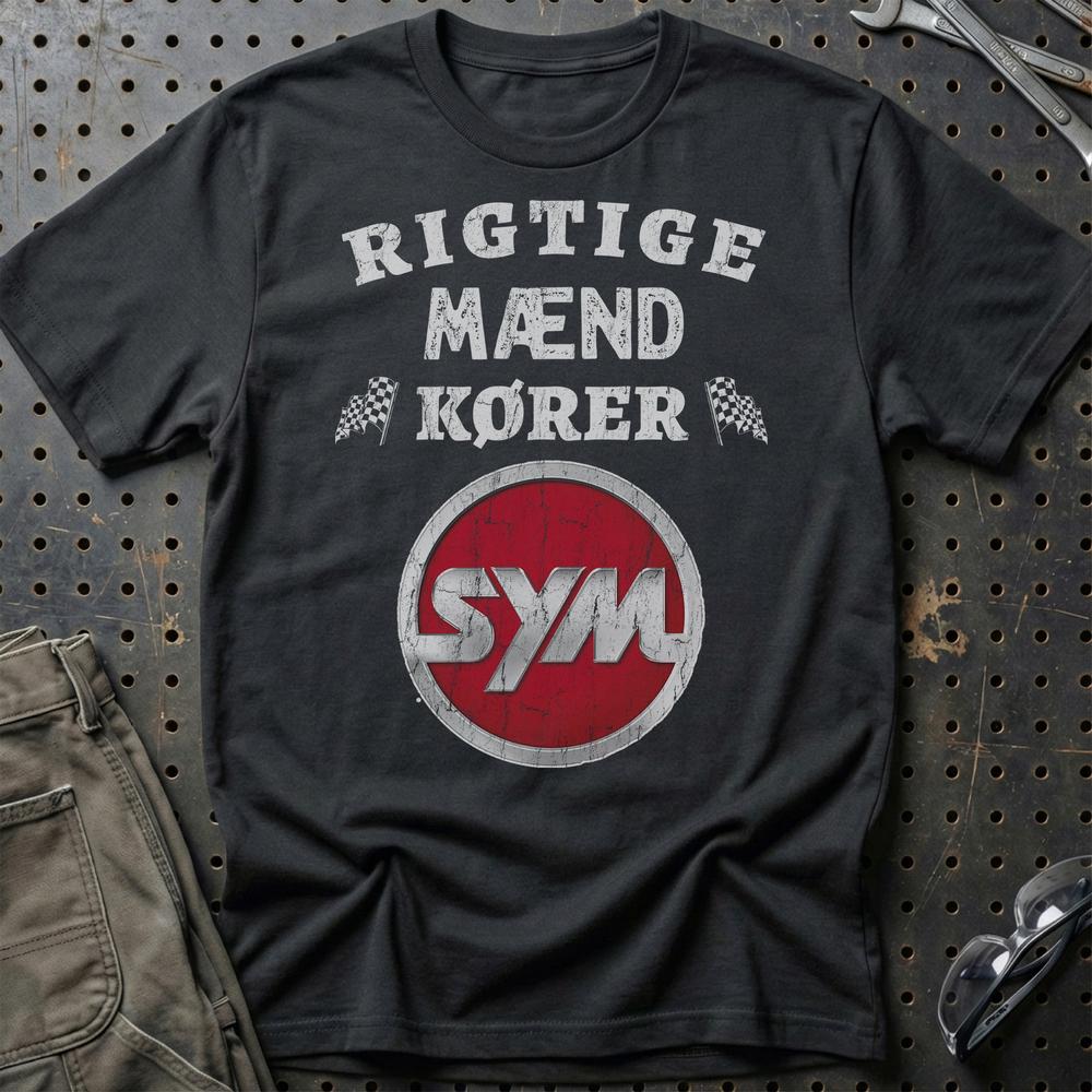 
Produktbillede af SYM Rigtige Mænd Kører T-Shirt
