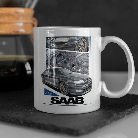 Saab 93 Aero Keramisk Krus-Krus-Saab-Garage Culture Shop- garage - man cave - merchandise