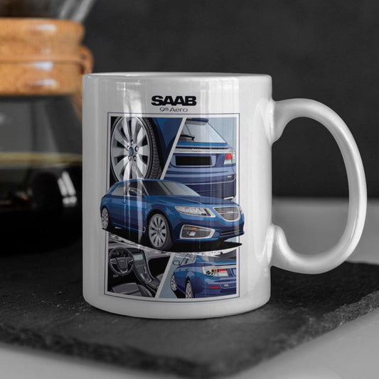 Saab 95 Aero Keramisk Krus-Krus-Saab-Garage Culture Shop- garage - man cave - merchandise