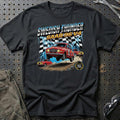 Saab 96 V4 Vintage Rally T-Shirt-Beklædning-SAAB-Sort-S-Garage Culture Shop- garage - man cave - merchandise