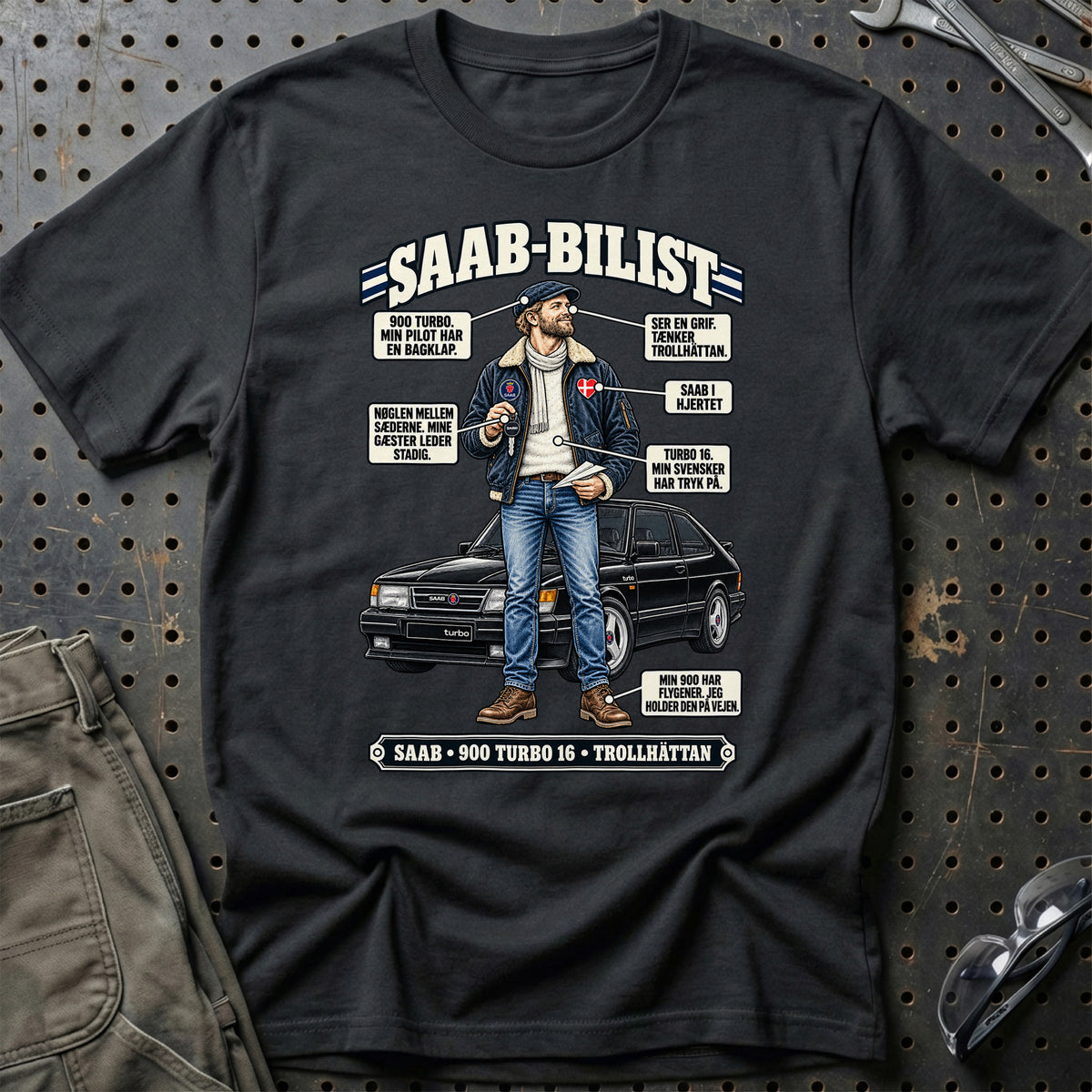 
Saab-Bilist T-Shirt – Sort