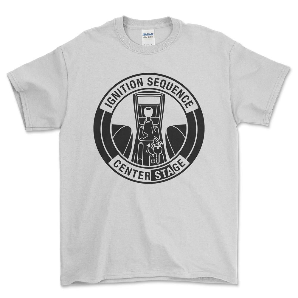 Saab Center Ignition - Unisex T-Shirt-Beklædning-SAAB-Hvid-S-Garage Culture Shop- garage - man cave - merchandise