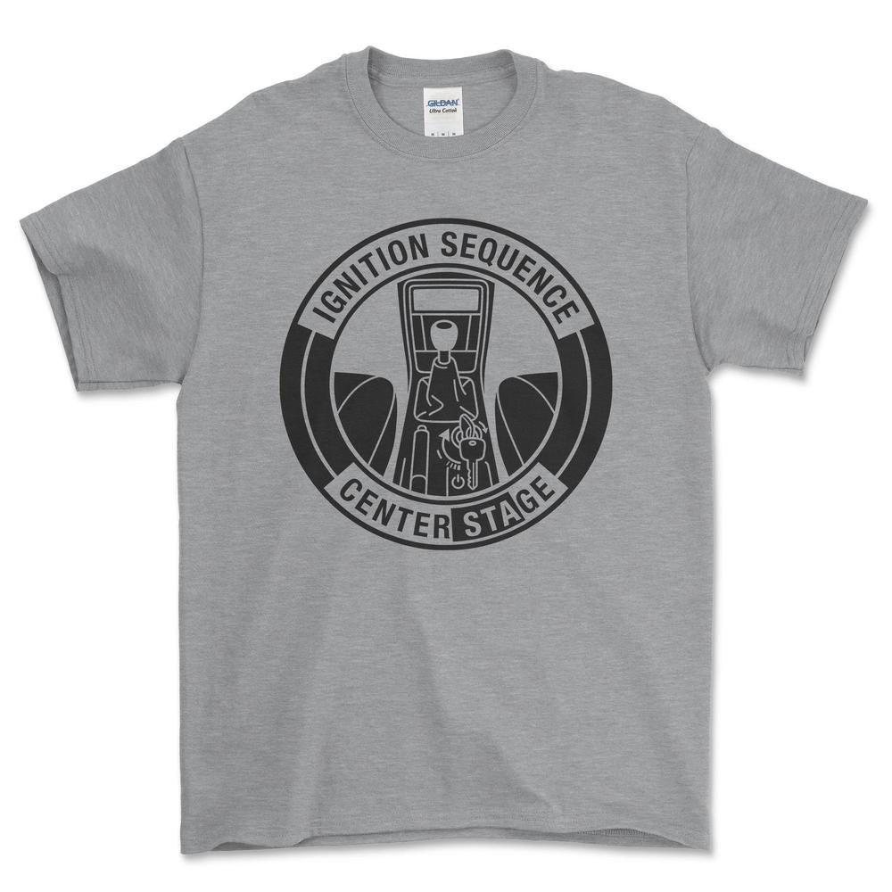 Saab Center Ignition - Unisex T-Shirt-Beklædning-SAAB-Grå Sport-S-Garage Culture Shop- garage - man cave - merchandise