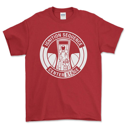 Saab Center Ignition - Unisex T-Shirt-Beklædning-SAAB-Rød-S-Garage Culture Shop- garage - man cave - merchandise