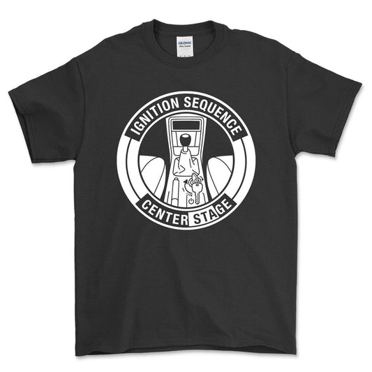 Saab Center Ignition - Unisex T-Shirt-Beklædning-SAAB-Sort-S-Garage Culture Shop- garage - man cave - merchandise