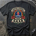 
Produktbillede af Saab Rigtige Kvinder Kører – Roser og Flammer T-Shirt