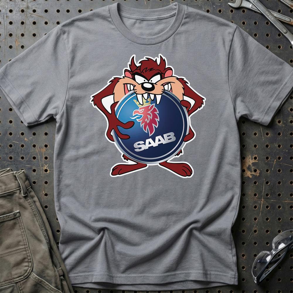 Saab TAZ T-Shirt-Beklædning-Saab-Grå Sport-S-Garage Culture Shop- garage - man cave - merchandise