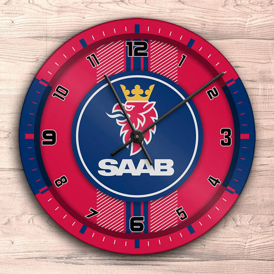 Saab Vægur Rundt-Clock-Saab-Garage Culture Shop- garage - man cave - merchandise