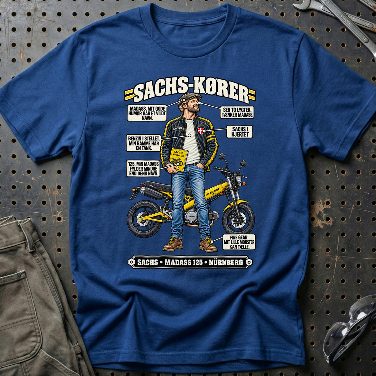 
Sachs-Kører T-Shirt – Blå Royal