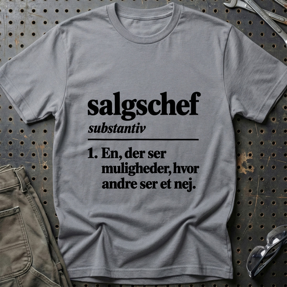 
Salgschef – Definition T-Shirt – Grå Sport