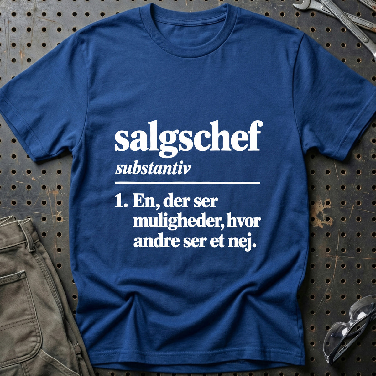 
Salgschef – Definition T-Shirt – Blå Royal