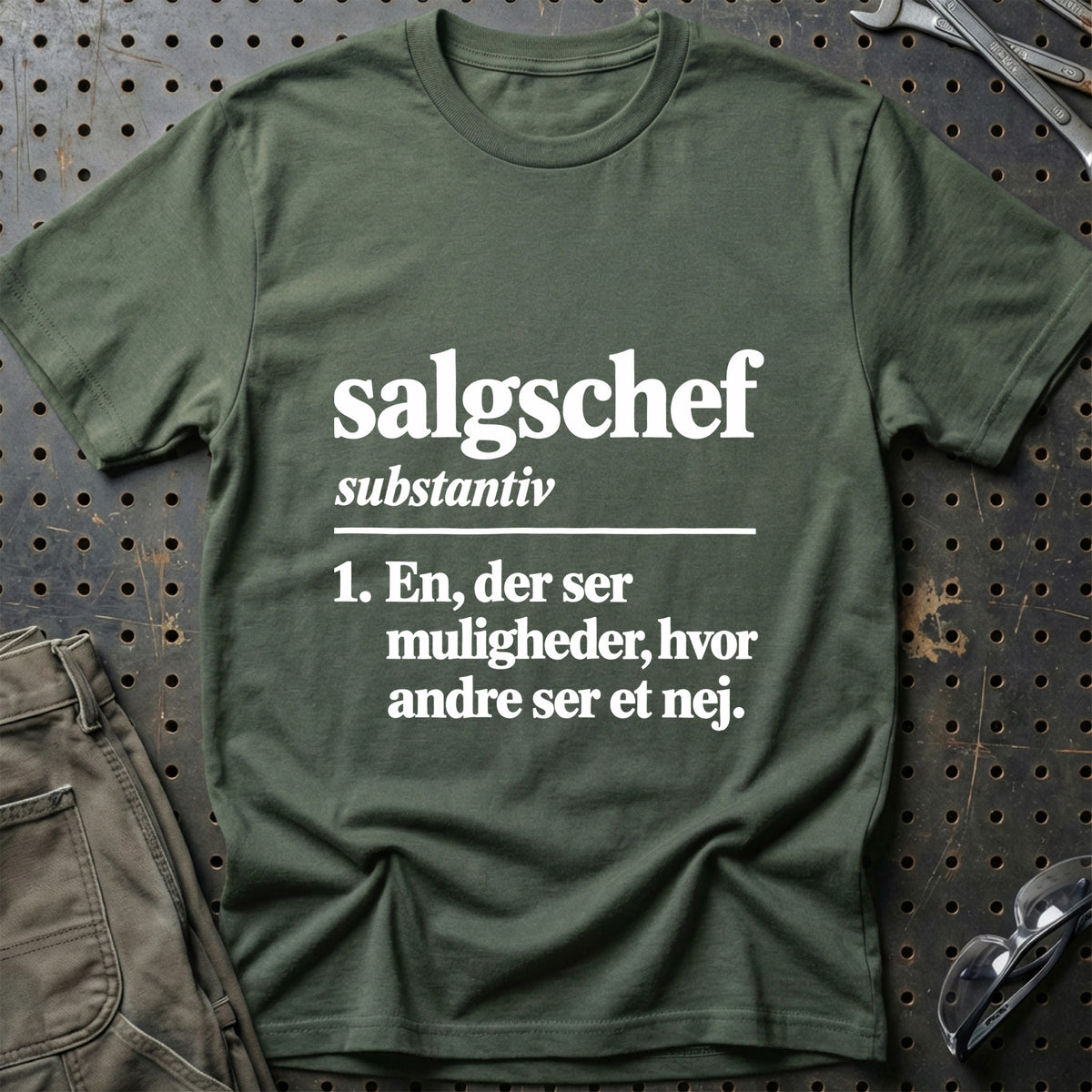 
Salgschef – Definition T-Shirt – Grøn Militær