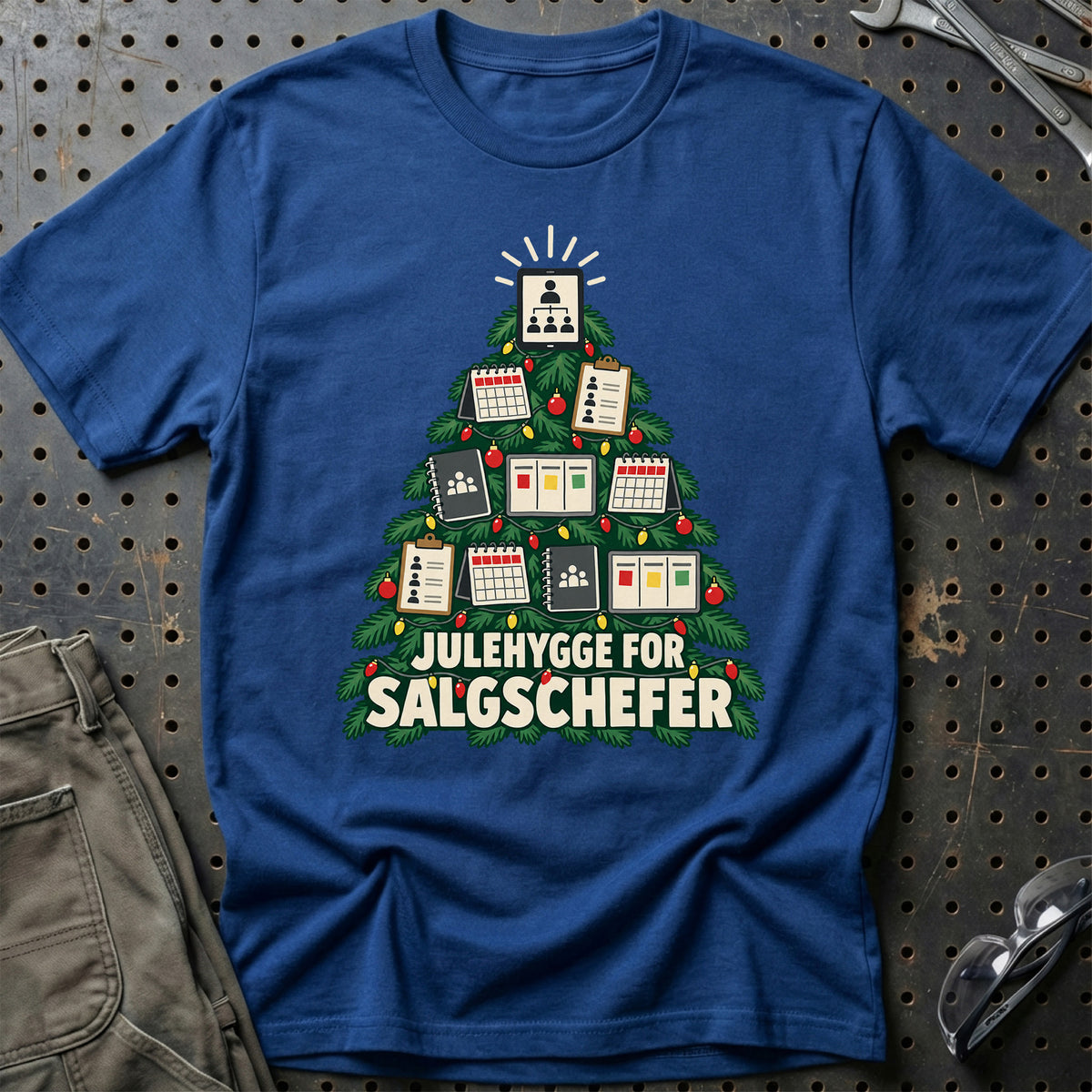 
Salgschef – Julehygge – Unisex T-Shirt – Blå Royal
