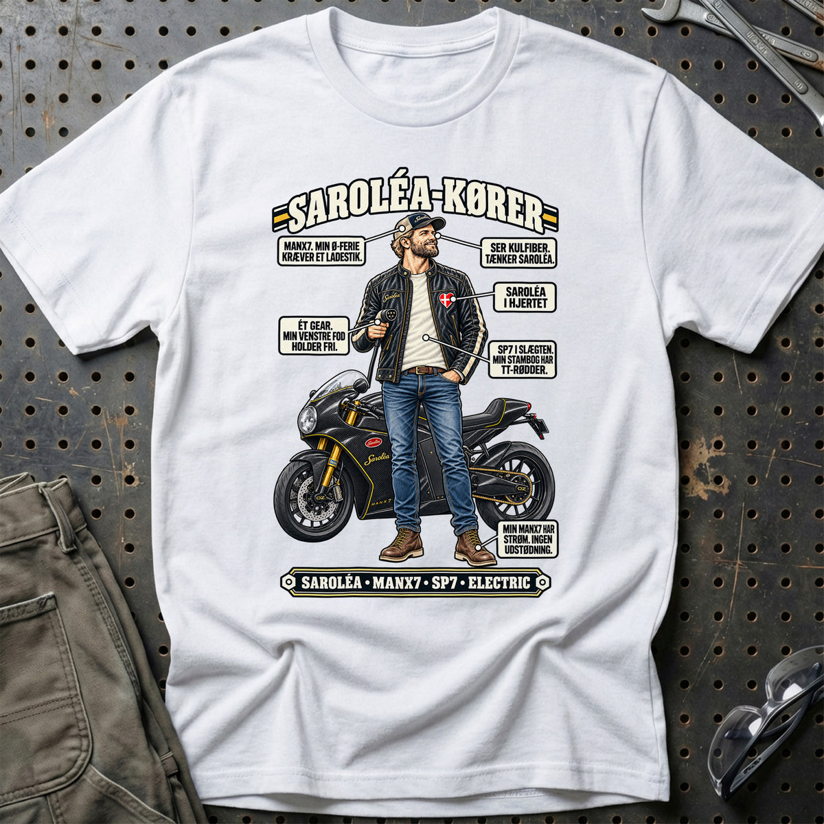 
Saroléa-Kører T-Shirt – Hvid