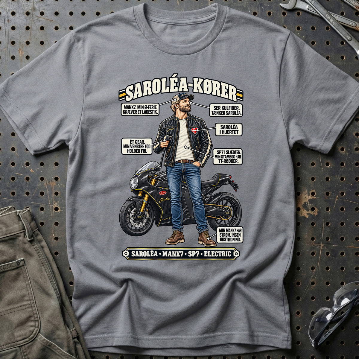 
Saroléa-Kører T-Shirt – Grå Sport
