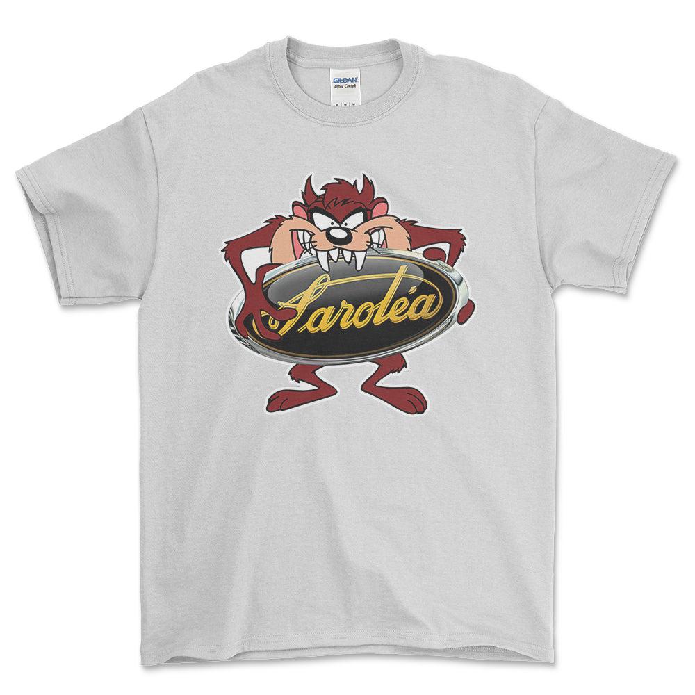 Sarolea TAZ Unisex T-Shirt , Bomul-Beklædning-Sarolea-Hvid-S-Forside-Garage Culture Shop- garage - man cave - merchandise
