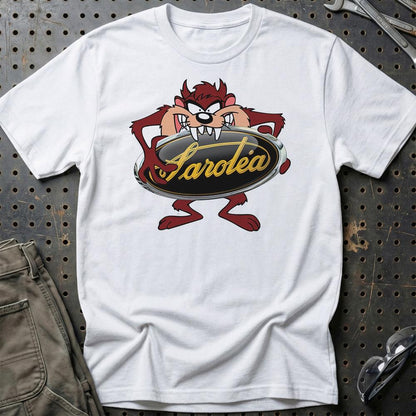 Sarolea TAZ Unisex T-Shirt , Bomul-Beklædning-Sarolea-Hvid-S-Garage Culture Shop- garage - man cave - merchandise