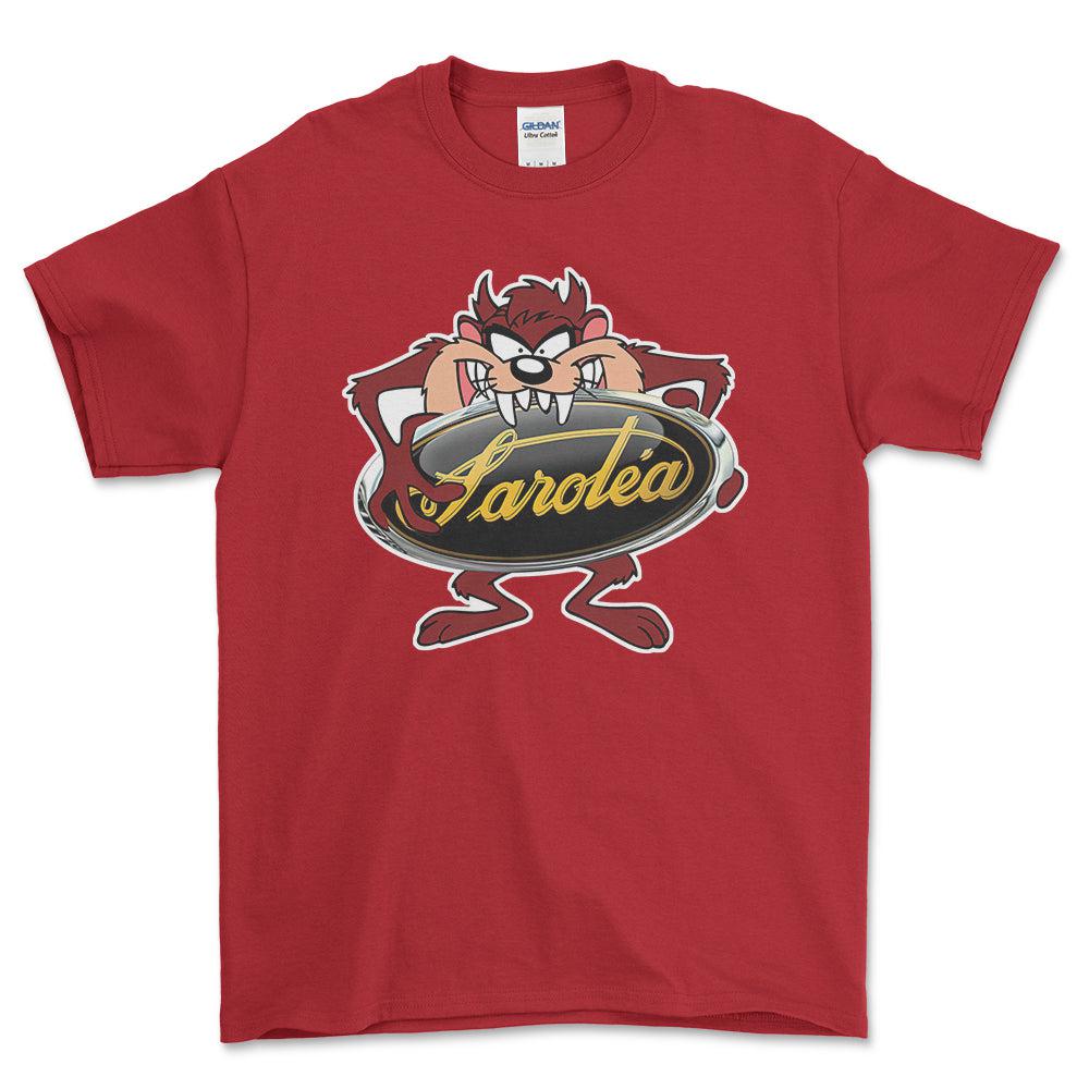Sarolea TAZ Unisex T-Shirt , Bomul-Beklædning-Sarolea-Rød-S-Forside-Garage Culture Shop- garage - man cave - merchandise