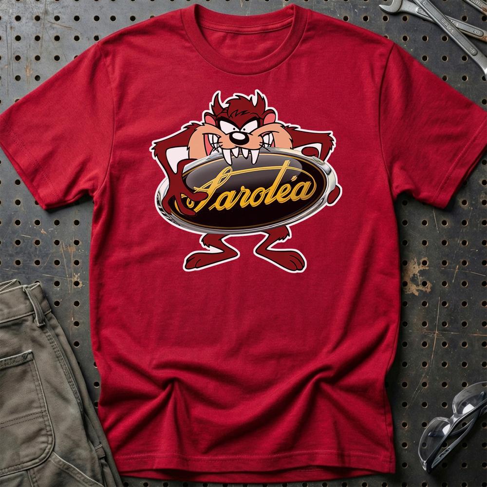 Sarolea TAZ Unisex T-Shirt , Bomul-Beklædning-Sarolea-Rød-S-Garage Culture Shop- garage - man cave - merchandise
