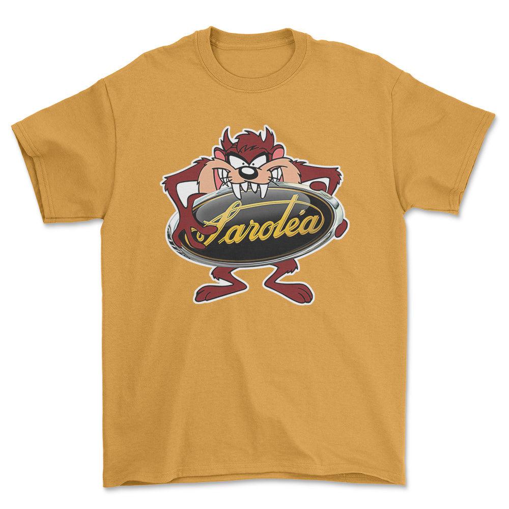 Sarolea TAZ Unisex T-Shirt , Bomul-Beklædning-Sarolea-Guld-S-Forside-Garage Culture Shop- garage - man cave - merchandise