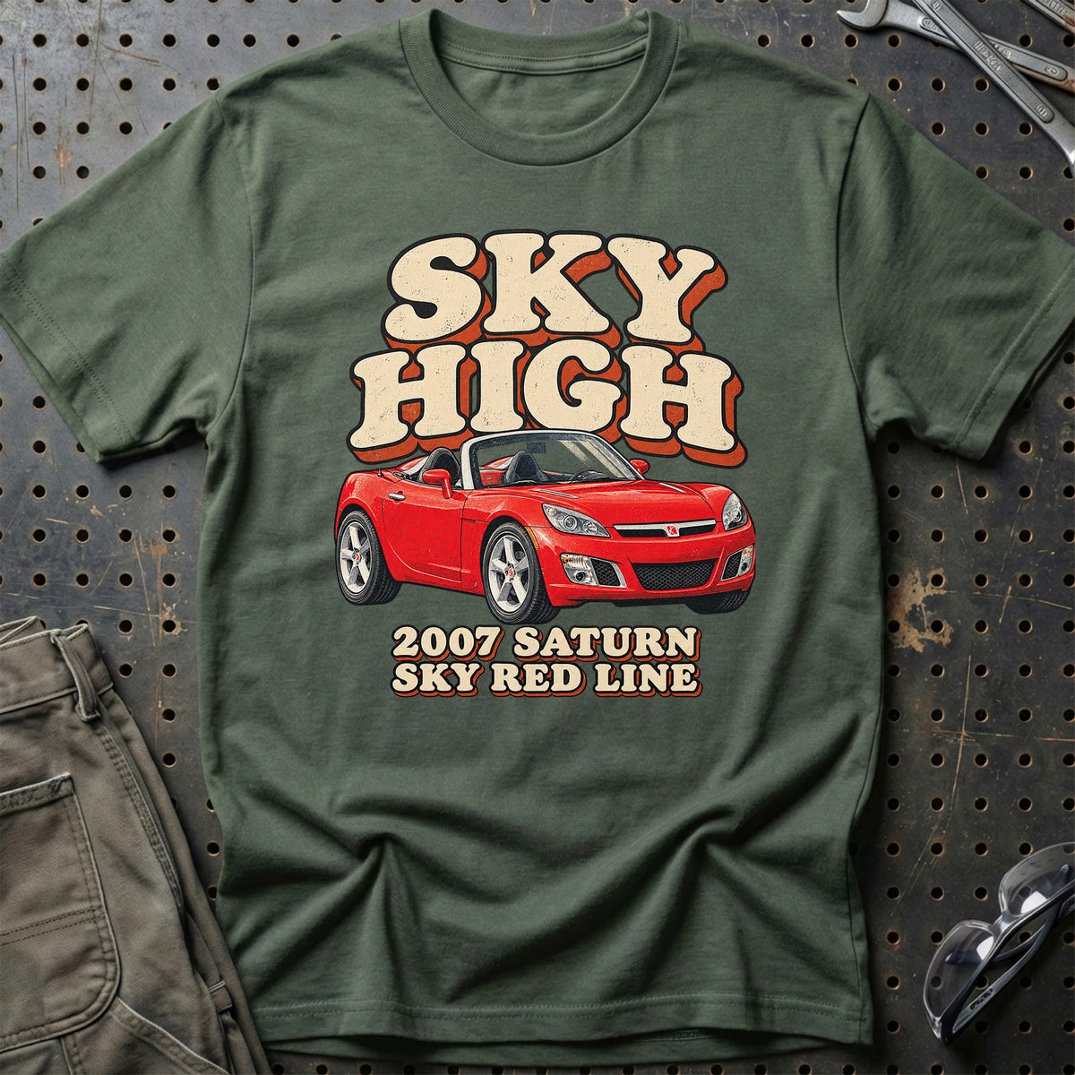 
Saturn Sky Red Line 2007 – Sky High T-Shirt – Grøn Militær