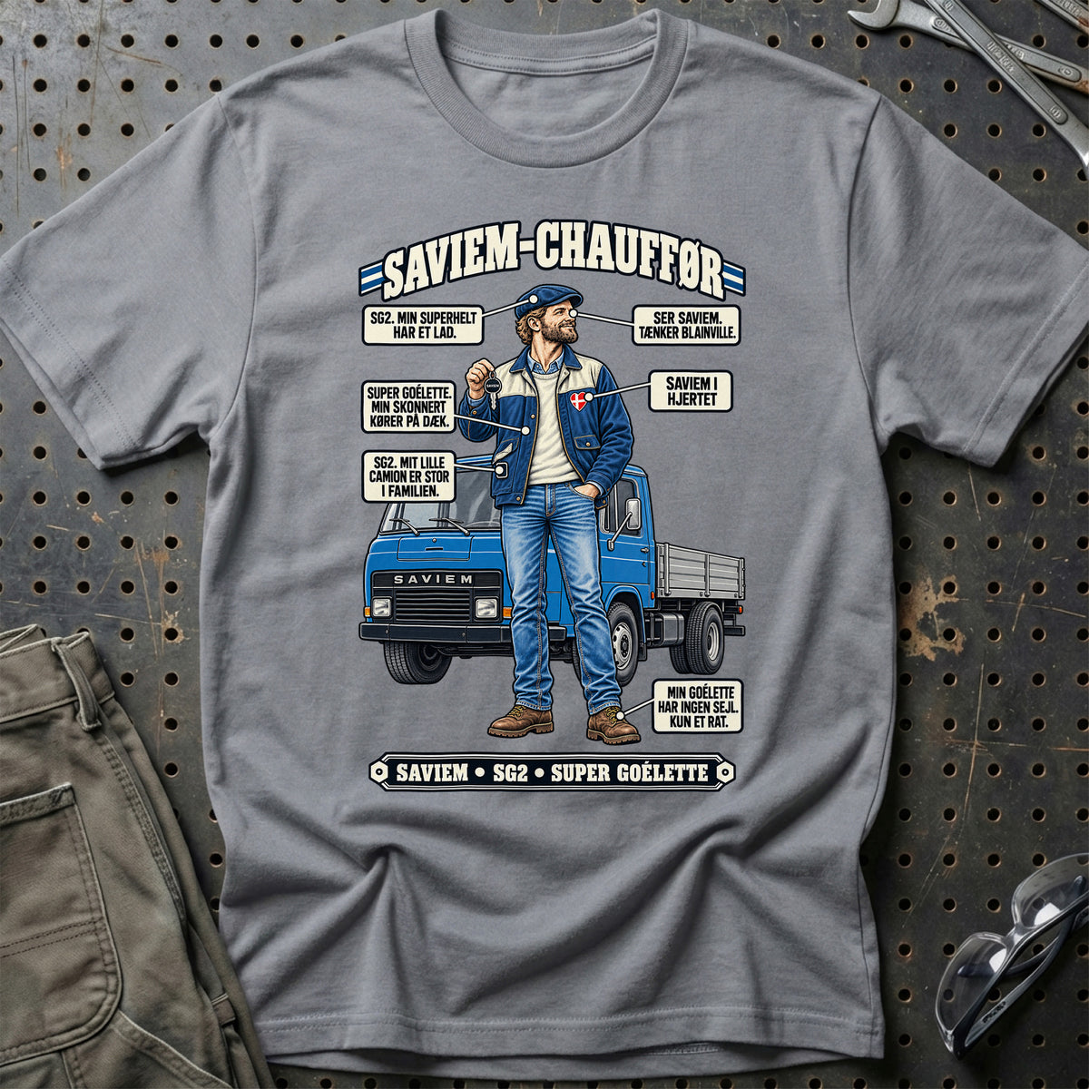 
Saviem-Chauffør T-Shirt – Grå Sport