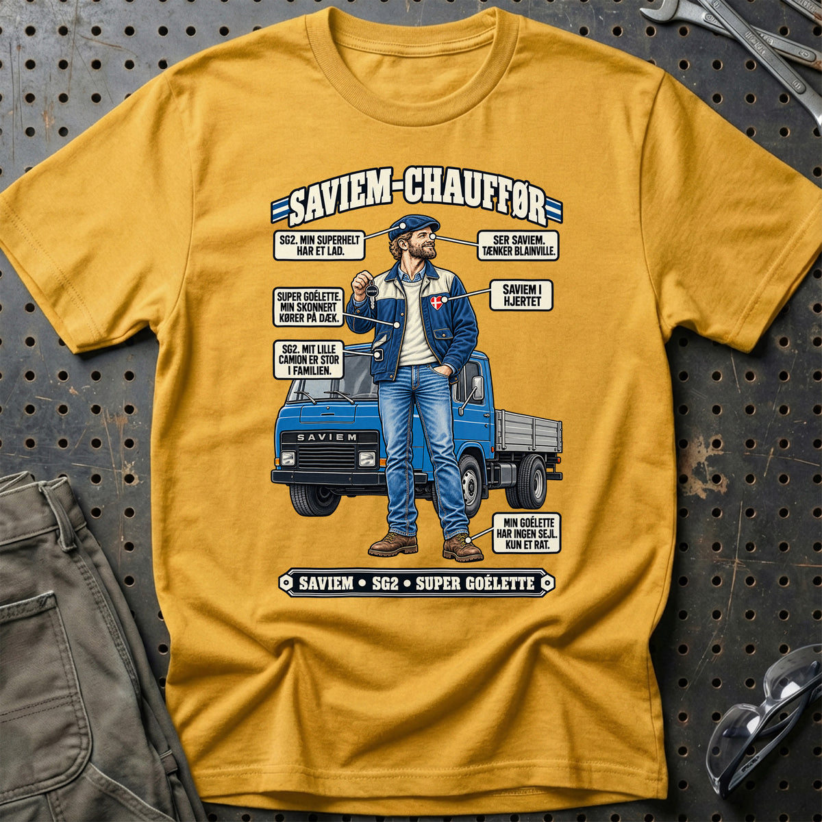 
Saviem-Chauffør T-Shirt – Guld