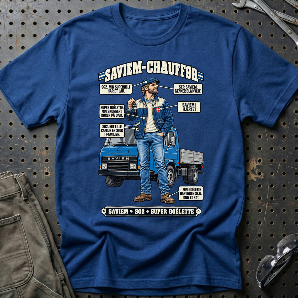 
Saviem-Chauffør T-Shirt – Blå Royal