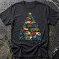 
Saviem Juletræ Christmas Tree Unisex T-Shirt – Sort – print foran