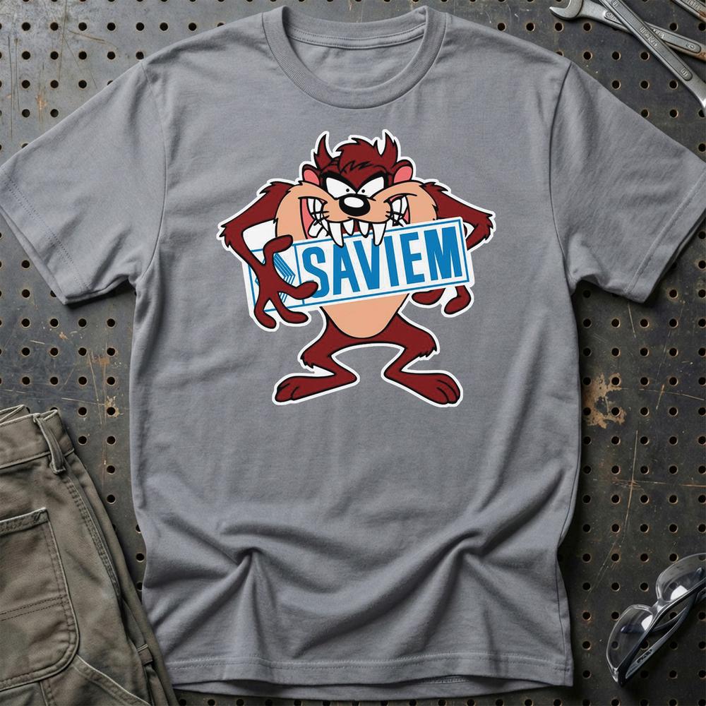 Saviem TAZ T-Shirt-Beklædning-Saviem-Grå Sport-S-Garage Culture Shop- garage - man cave - merchandise