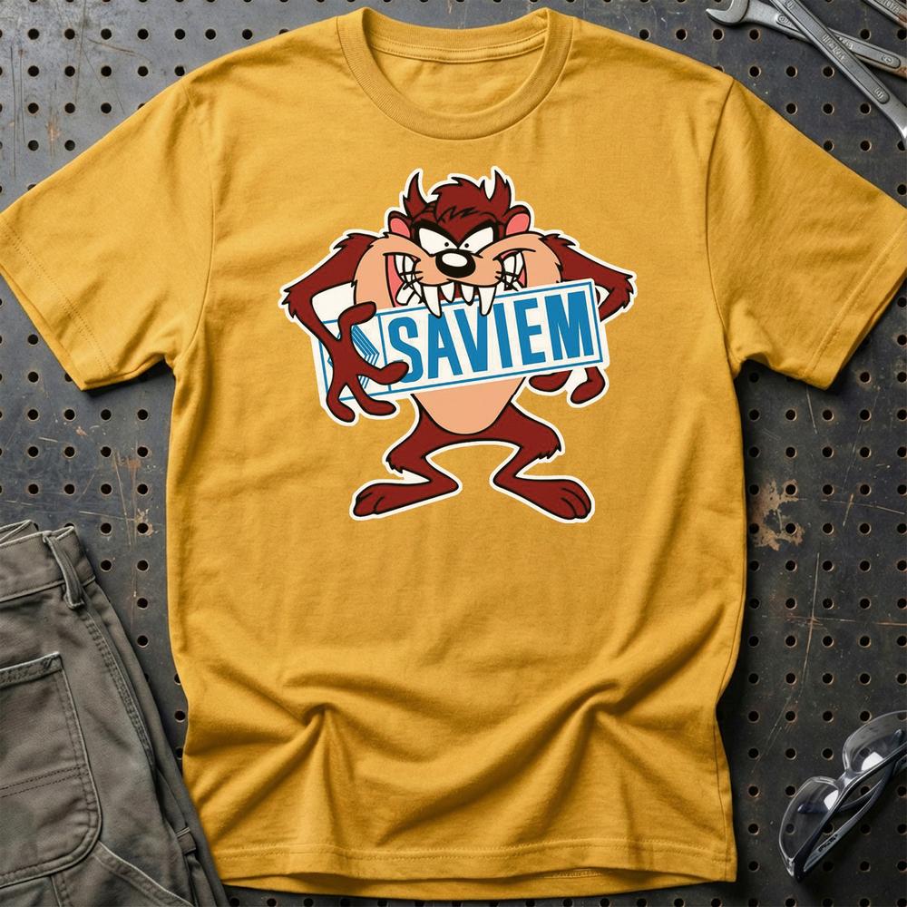 Saviem TAZ T-Shirt-Beklædning-Saviem-Guld-S-Garage Culture Shop- garage - man cave - merchandise