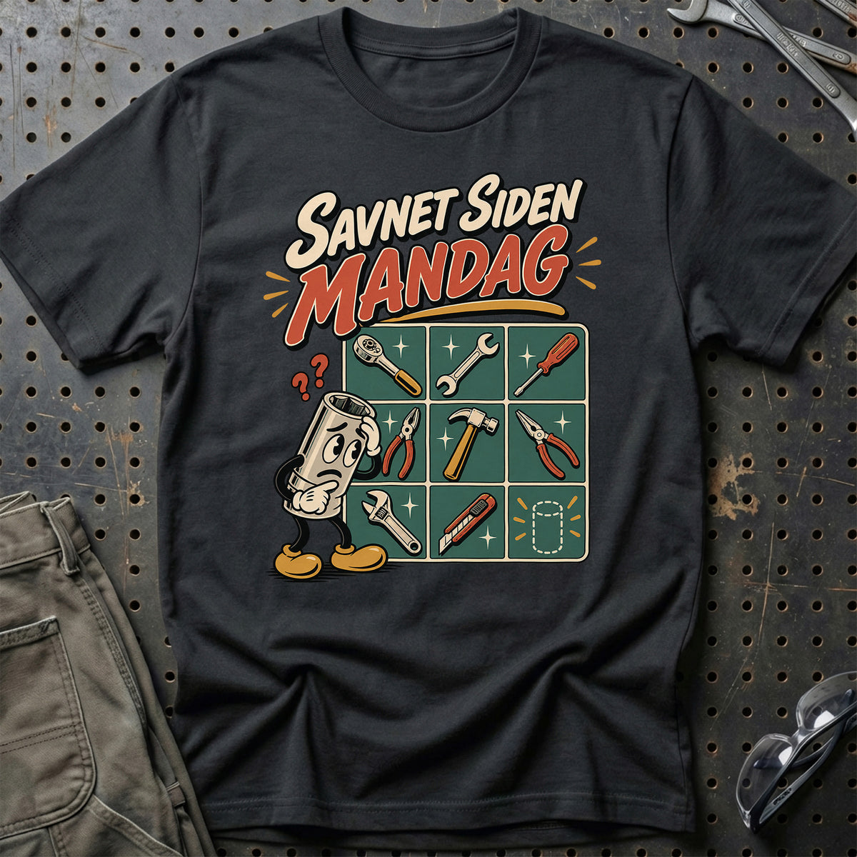
Savnet siden mandag – Unisex T-Shirt – Sort