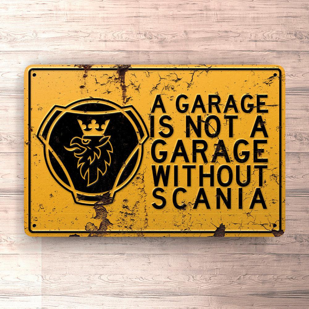 Scania A Garage Is Not A Garage Without Scania Skilte, Musemåtte, Dørmåtte-Skilte-Scania-Garage Culture Shop- garage - man cave - merchandise