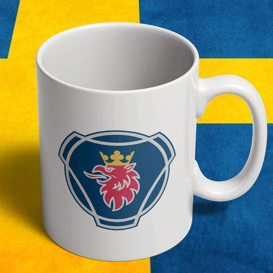 Scania Keramisk Krus Nr 1-Krus-Scania-Hvid keramisk krus-Garage Culture Shop- garage - man cave - merchandise