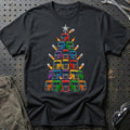 Scania Lastbil Juletræ Christmas Tree T-Shirt-Beklædning-Scania-Sort-S-Garage Culture Shop- garage - man cave - merchandise